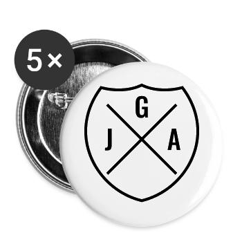 Jga 2026 Bachelor Party - Buttons large 2.2''/56 mm (5-pack) - white - Front
