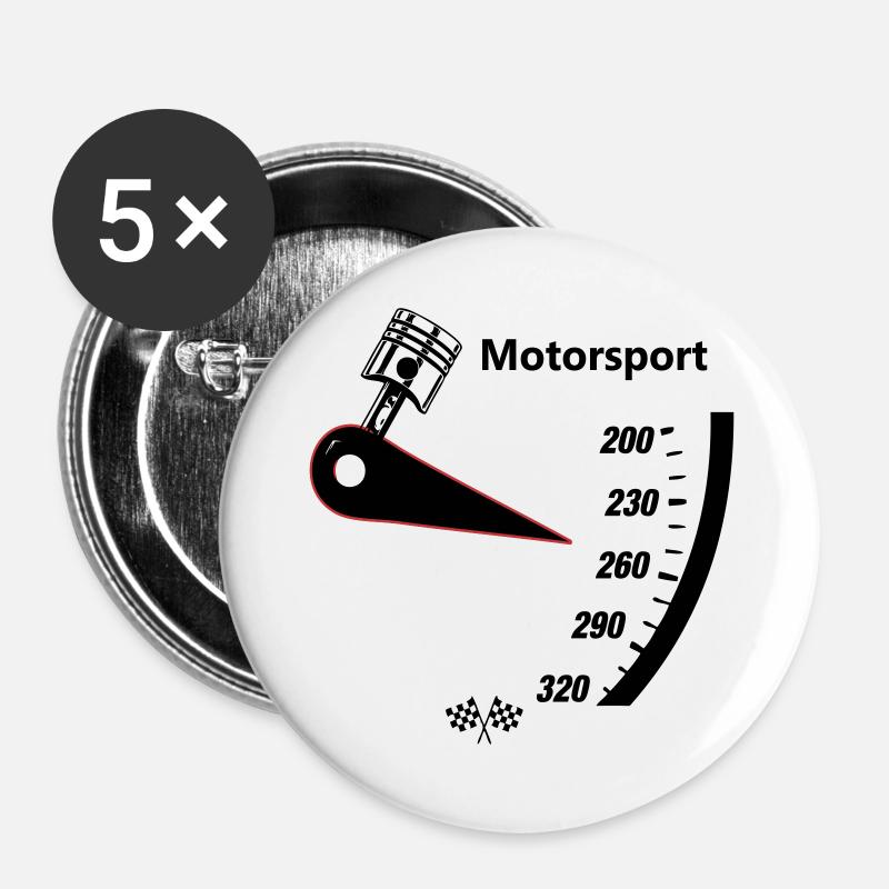 Motorsport Speedometer - Buttons large 2.2''/56 mm (5-pack) - white