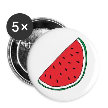 Free Palestine - Buttons large 2.2''/56 mm (5-pack) - white - Front