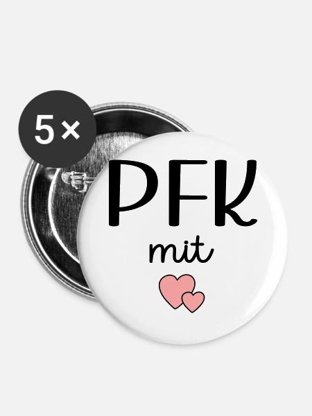 Pflegefachkraft - Buttons groß 56 mm (5er Pack) - Weiß