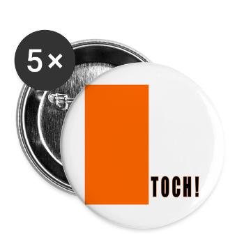 NEVERTHELESS - Buttons large 2.2''/56 mm (5-pack) - white - Front