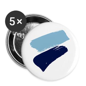 Dublin Flagge - Buttons groß 56 mm (5er Pack) - Weiß - Vorne