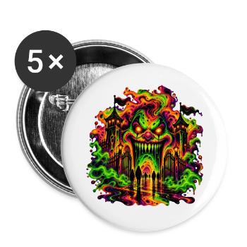 Enter If You Dare - Buttons groß 56 mm (5er Pack) - Weiß - Vorne