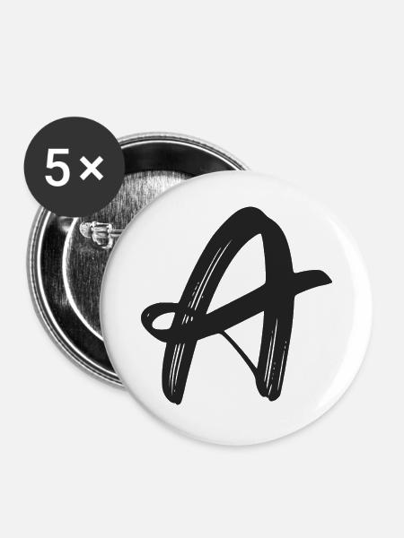 A - Buttons groß 56 mm (5er Pack) - Weiß