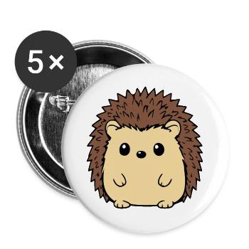 Lustiger Comic Igel Geschenkidee Naturliebhaber z - Buttons groß 56 mm (5er Pack) - Weiß - Vorne