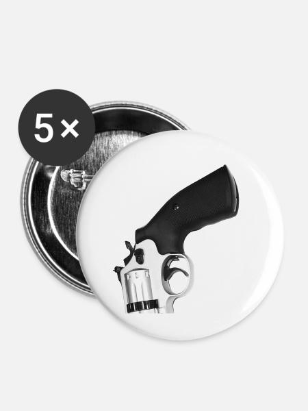 THQ Wumme - Buttons groß 56 mm (5er Pack) - Weiß