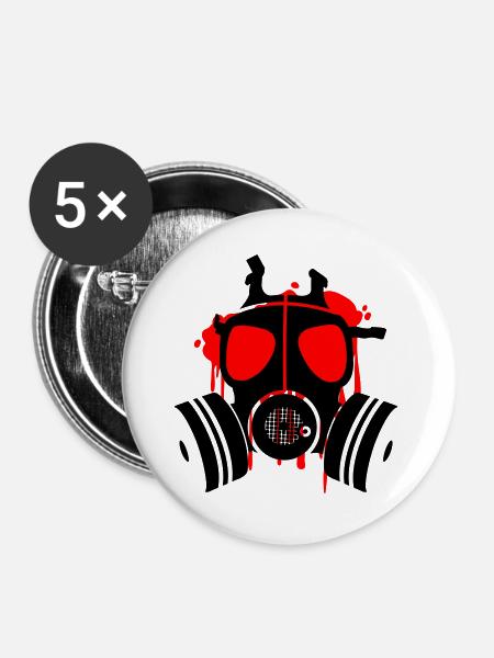 death is everywhere - Buttons groß 56 mm (5er Pack) - Weiß