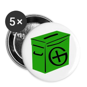 Geocaching: Ammo Can - Buttons large 2.2''/56 mm (5-pack) - white - Front