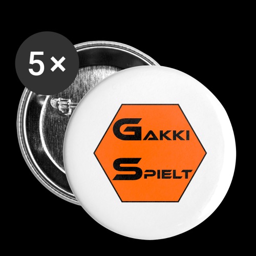 Gakkispielt - Buttons groß 56 mm (5er Pack)
