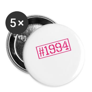 1994 - Buttons groß 56 mm (5er Pack) - Weiß - Vorne