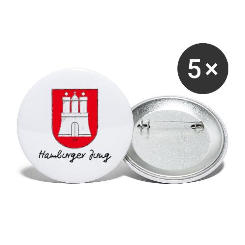 Bronko55 No.21 – Hamburger Jung - Buttons groß 56 mm (5er Pack)