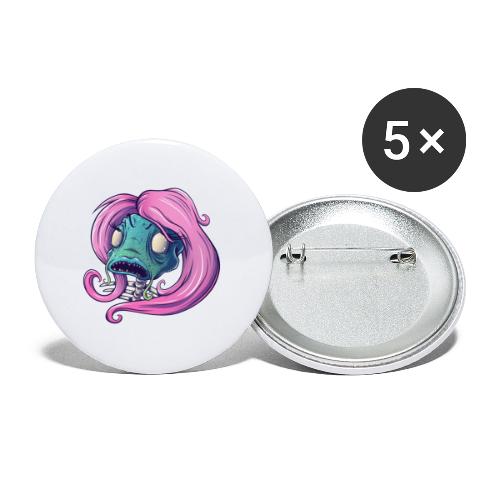 Schöne Sirene - Buttons groß 56 mm (5er Pack)