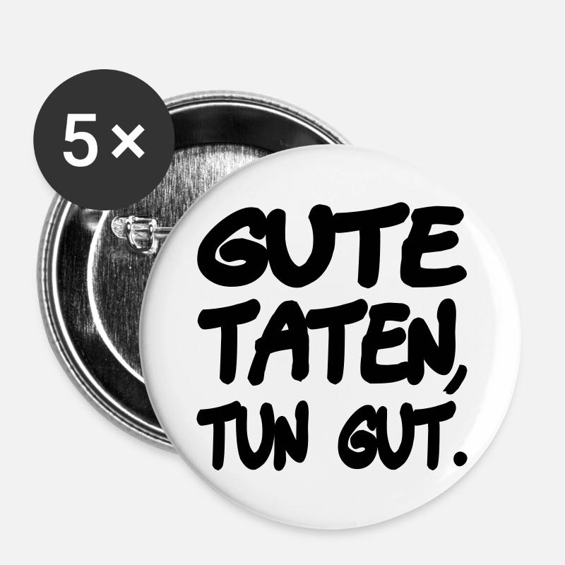 hilfsbereit - Buttons groß 56 mm (5er Pack) - Weiß