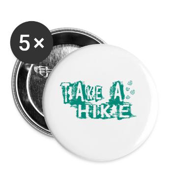 FAITES UNE RANDONNÉE - Lot de 5 grands badges (56 mm) - blanc - Devant
