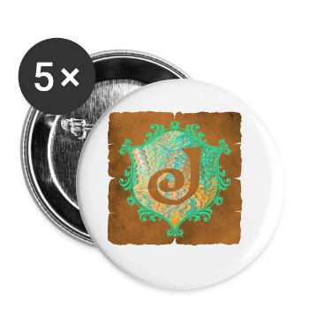 E 36 j - Lot de 5 grands badges (56 mm) - blanc - Devant