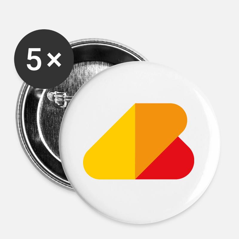 greenwich design da beach life monogram - Buttons large 2.2''/56 mm (5-pack) - white