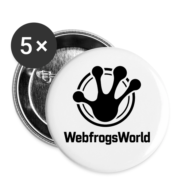 WebfrogsWorld - Przypinka duża 56 mm (pakiet 5 szt.)