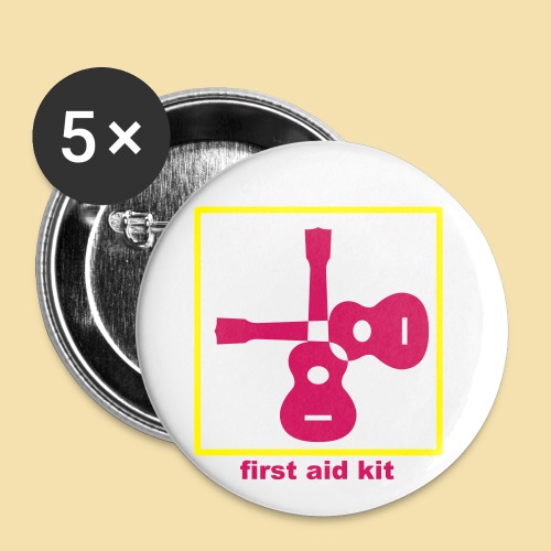 Motiv first aid kit - Przypinka duża 56 mm (pakiet 5 szt.)