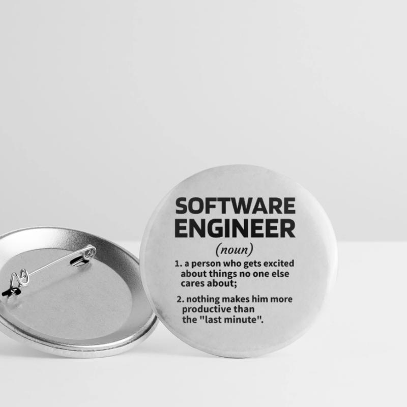 Software Engineer Software Engineer Technician Buttons large 2.2''/56 mm (5-pack)