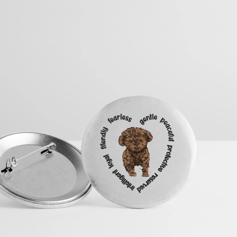Cavapoo amoureux de chiens Cavoodle Mama Cavapoo Lot de 5 grands badges (56 mm)