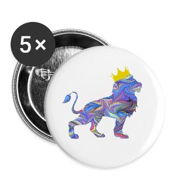 lion e 45 - Buttons large 2.2''/56 mm (5-pack) - white - Front