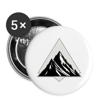 Mountain & Mountaineering, Climbing & Climbing - Buttons large 2.2''/56 mm (5-pack) - white - Front