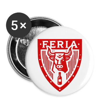 Coat of arms - Buttons large 2.2''/56 mm (5-pack) - white - Front