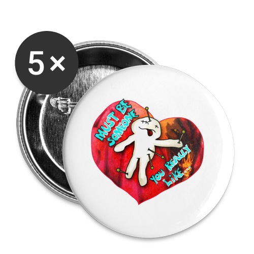 Be my Valentine - Buttons groß 56 mm (5er Pack)