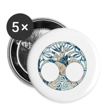 yggdrasil e 242 - Buttons groß 56 mm (5er Pack) - Weiß - Vorne