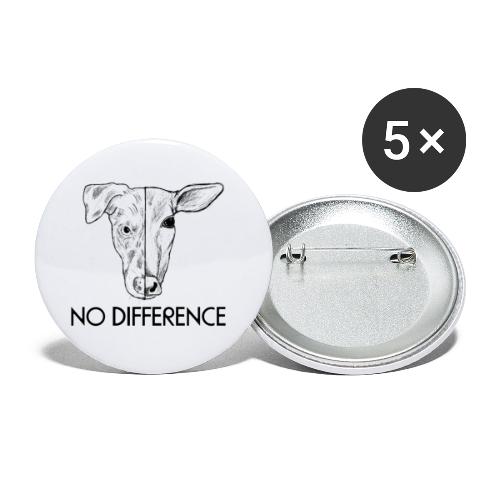 No Difference - Buttons groß 56 mm (5er Pack)