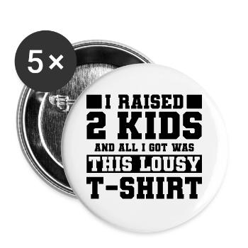Mom - Buttons large 2.2''/56 mm (5-pack) - white - Front