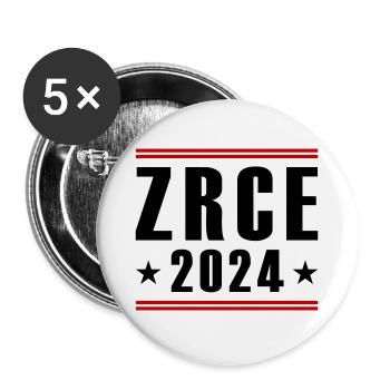 Zrce 2024 - Buttons groß 56 mm (5er Pack) - Weiß - Vorne