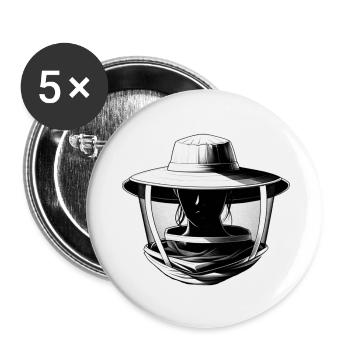 You can leave your hat on! - Buttons groß 56 mm (5er Pack) - Weiß - Vorne