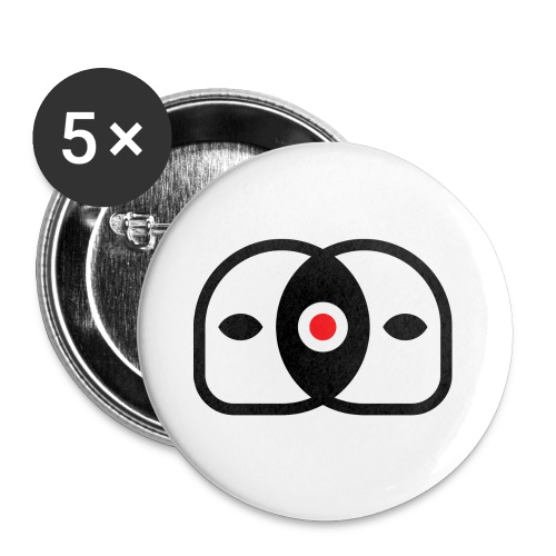 JMMates buttons - Confezione da 5 spille grandi (56 mm)