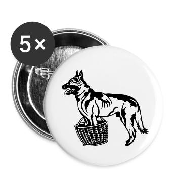 Custody of object (G) - Buttons large 2.2''/56 mm (5-pack) - white - Front