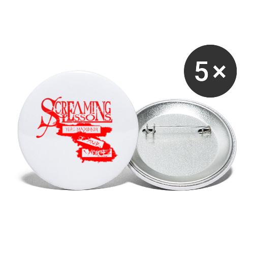 Screaming Lessons Maximum - Buttons groß 56 mm (5er Pack)