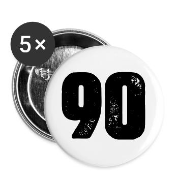 90 number jersey - Buttons large 2.2''/56 mm (5-pack) - white - Front