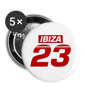 Ibiza 23 - Buttons large 2.2''/56 mm (5-pack) - white - Front