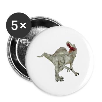 Spinosaurus - Buttons large 2.2''/56 mm (5-pack) - white - Front