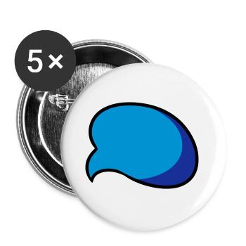 Speech bubble speech bubble comic gift idea - Buttons large 2.2''/56 mm (5-pack) - white - Front