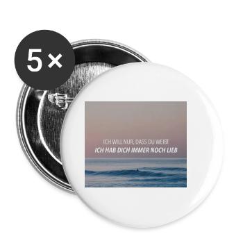 Ich will nur - Philipp Poisel - Buttons groß 56 mm (5er Pack) - Weiß - Vorne