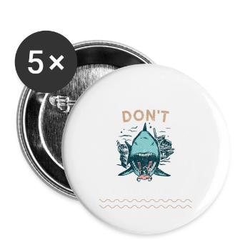 Ne me suivez pas. Je fais des choses stupides | Plongée - Lot de 5 grands badges (56 mm) - blanc - Devant