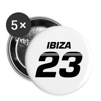Ibiza 23 - Buttons large 2.2''/56 mm (5-pack) - white - Front
