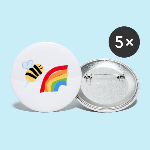 BEe Gay - Lot de 5 grands badges (56 mm)