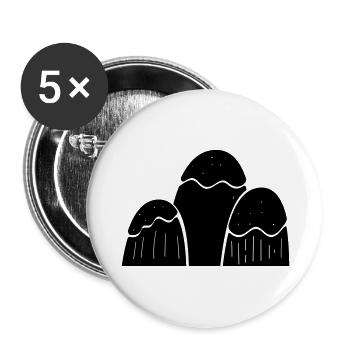 Mountains Mountain Mountains Mountain 20 Drawing Area 21 - Buttons large 2.2''/56 mm (5-pack) - white - Front