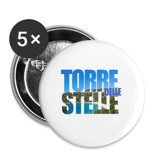 TorreTshirt - Confezione da 5 spille grandi (56 mm)