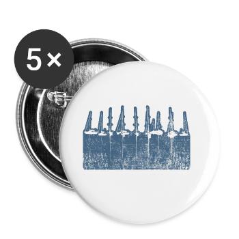 Marina Boats Sailing Harbour - Buttons large 2.2''/56 mm (5-pack) - white - Front