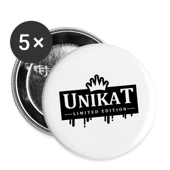 Unikat Krone Limited Edition - Buttons groß 56 mm (5er Pack) - Weiß - Vorne