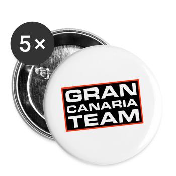 Gran Canaria Team - Buttons large 2.2''/56 mm (5-pack) - white - Front
