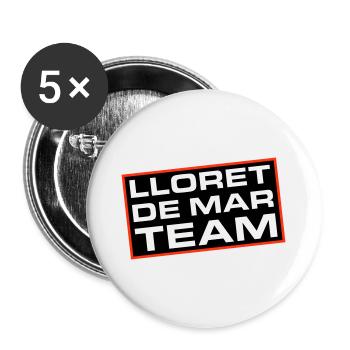 Lloret De Mar Team - Buttons groß 56 mm (5er Pack) - Weiß - Vorne